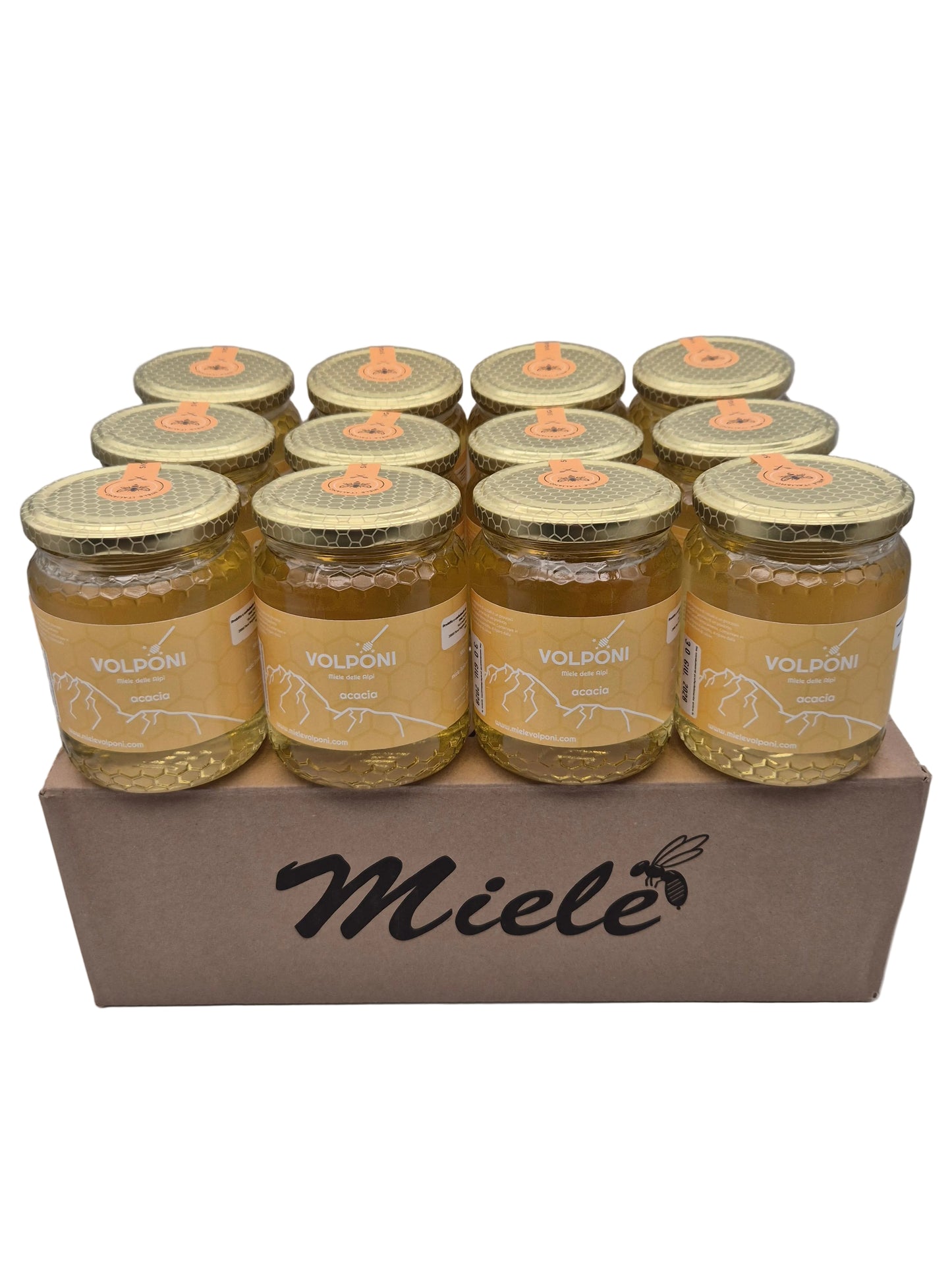 Confezione 12 vasetti 500g miele di Acacia SPEDIZIONE GRATUITA IN TUTTA ITALIA