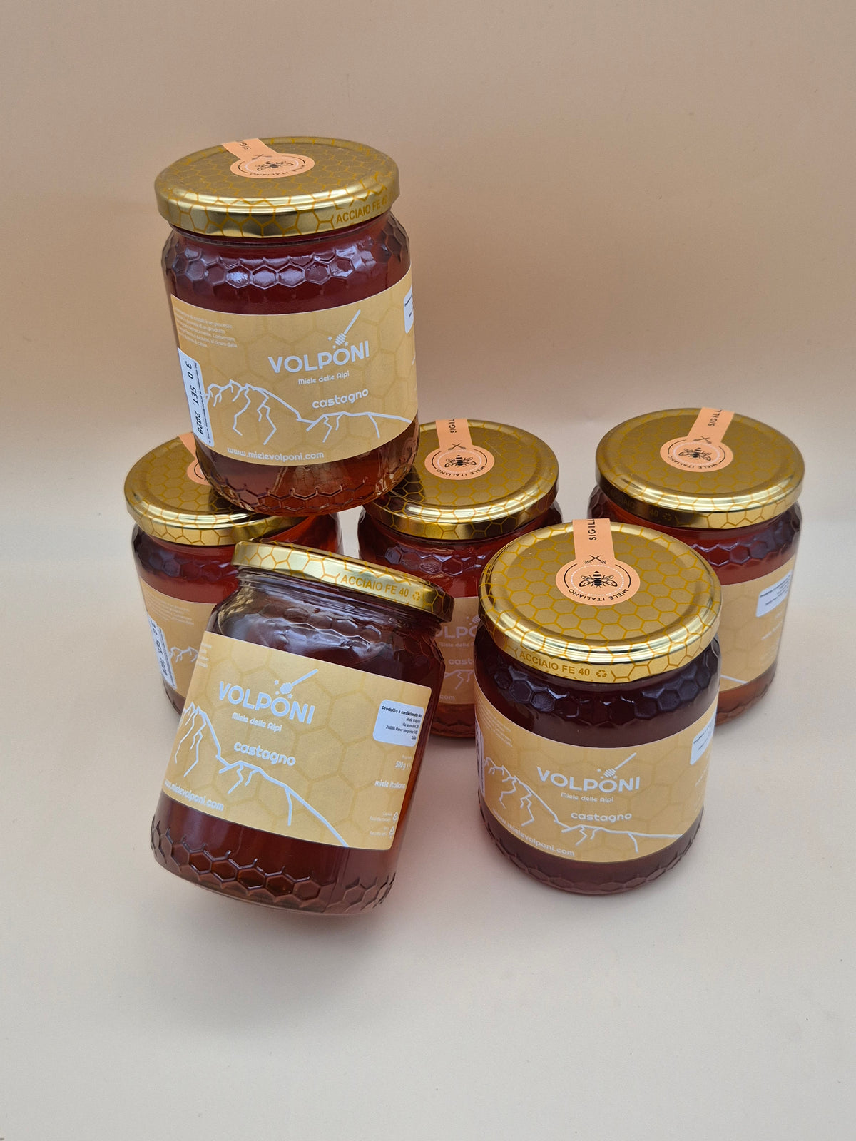 Family Pack miele di Castagno 6 vasetti da 500g SPEDIZIONE GRATUITA IN TUTTA ITALIA